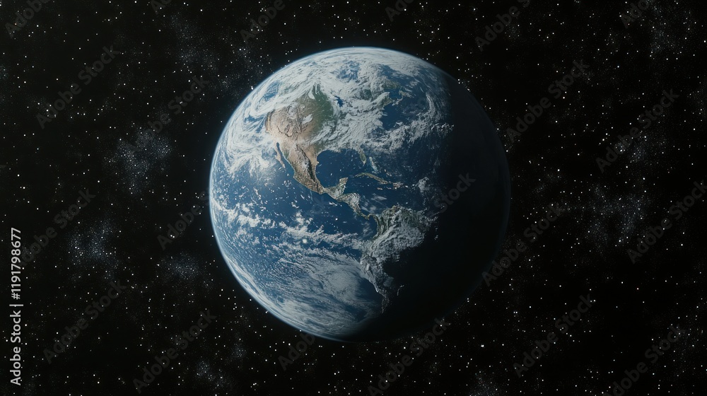 Earth, space, orbiting, clouds, North America, cosmos, stars, background, planet, environmental Earth, space, orbiting, clouds, North America, cosmos, stars, background, planet, environmental