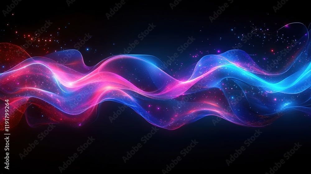Dynamic colorful waves digital background abstract art dark canvas aesthetic design visual concept Dynamic colorful waves digital background abstract art dark canvas aesthetic design visual concept