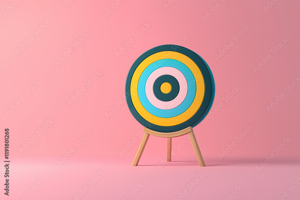 Target goal bullseye isolated color background Target goal bullseye isolated color background