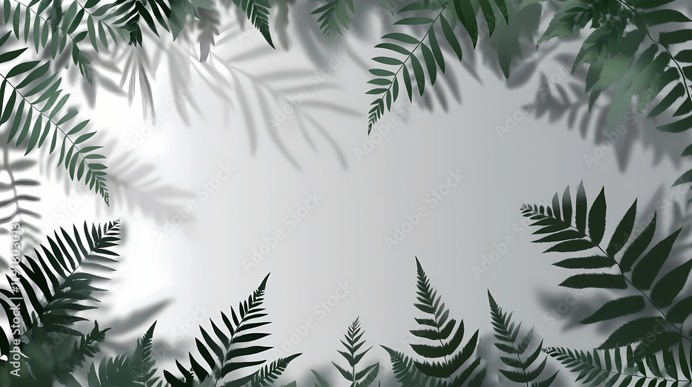 Realistic border shadow and shadow effect for poster, flyer, business card, banner shadow. png shadow isolated on transparent background. Shadowfern. Illustration