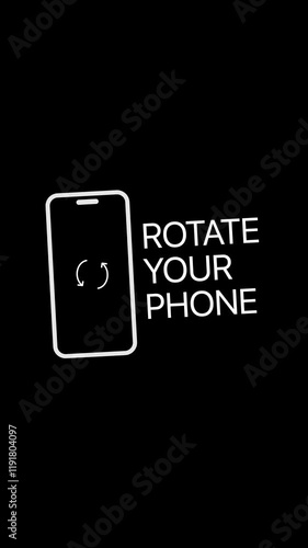 Rotate Your Phone Animation video element, you can add a professional touch to your digital content, making it more visually appealing and engaging. Plus, alpha transparent Background - Vertical