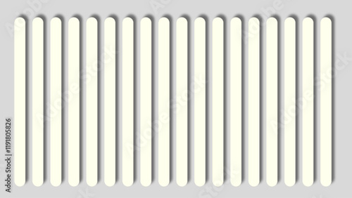 Mesmerizing White Sticks Intersect in Perfect Harmony with Unique Patterns and Subtle Depth on Neutral Background.