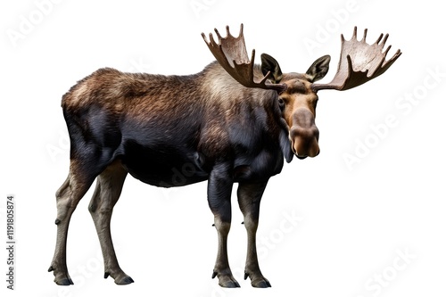 Wallpaper Mural Moose Isolated on White Background. Torontodigital.ca