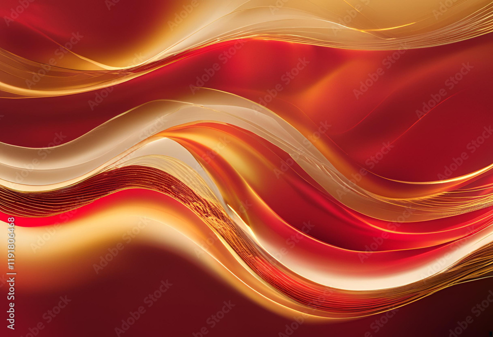 Prosperity Wave Design in Red and Gold
Prosperity Wave Design in Red and Gold