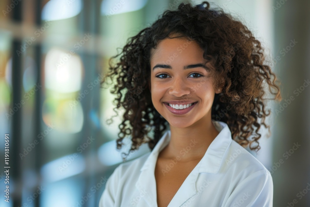 Portrait of a proud female dental hygienist student Portrait of a proud female dental hygienist student