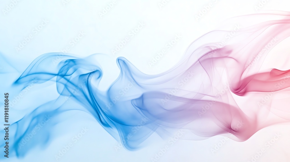 Abstract pastel blue and soft pink smoke creating overlapping circular patterns on a light beige background, Pastel Smoke, Playful balance Abstract pastel blue and soft pink smoke creating overlapping circular patterns on a light beige background, Pastel Smoke, Playful balance