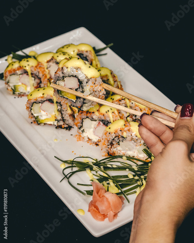 fast food. Japanese food. sushi.