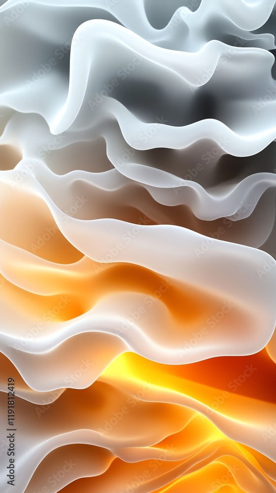 Fototapeta premium Creative vapor textures, subtle glowing effects, 3D illustration