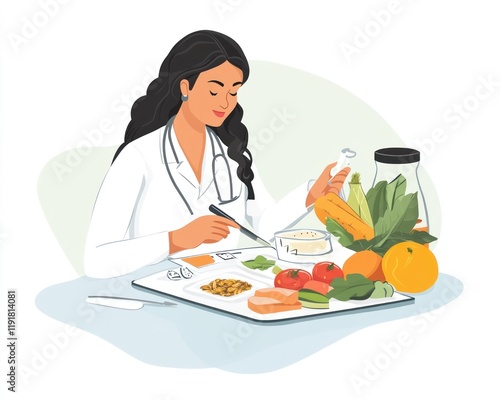 A nutritionist creating a meal plan for a client based on their specific dietary needs and goals