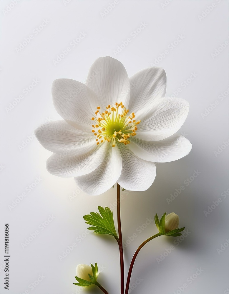 小さな春の花が1輪、白い背景にシンプルに配置された清潔感あるナチュラルなデザイン
小さな春の花が1輪、白い背景にシンプルに配置された清潔感あるナチュラルなデザイン