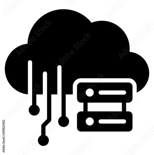 Passive Data Icon Black Style