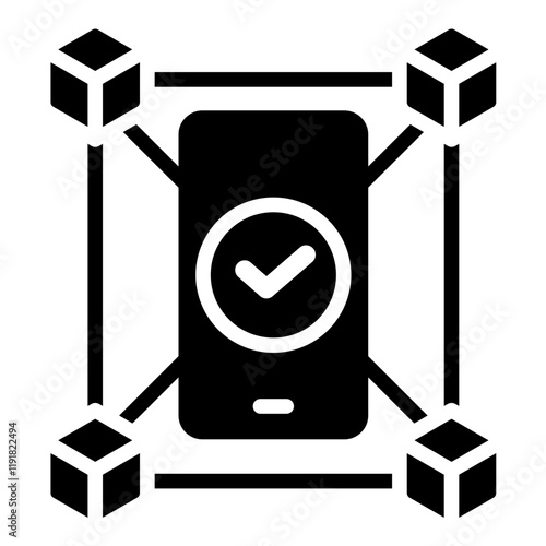 Device Interoperability Icon Black Style