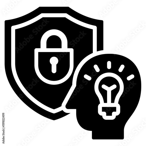 Privacy Consideration Icon Black Style