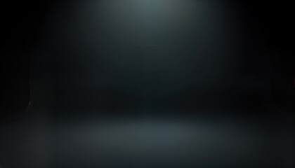 Empty studio room with dark gradient background. Modern abstract design. Ideal for product presentation. Dark colors create dramatic effect. Suitable for tech fashion photography. Smooth texture.