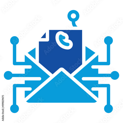 Phishing Attack Icon Dual Tone Color Style