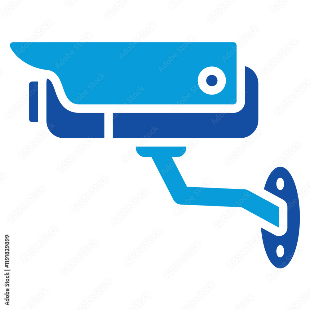 Physical Security Icon Dual Tone Color Style Physical Security Icon Dual Tone Color Style