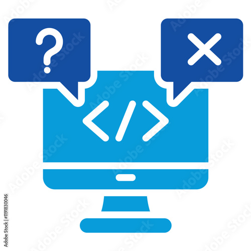 Shadow It Issue Icon Dual Tone Color Style