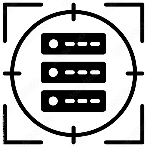 Denial Of Service Icon Black Style