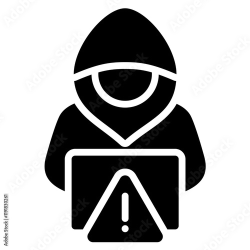 Cyber Espionage Icon Black Style