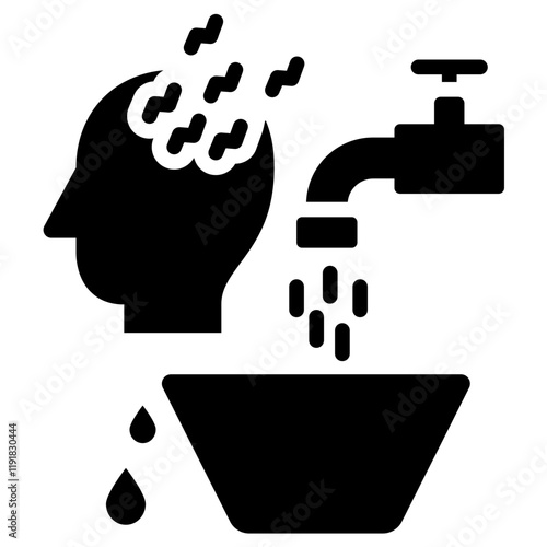 Employee Negligence Icon Black Style