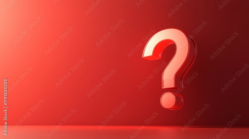 Red question mark on red background. Uncertainty concept. Red question mark on red background. Uncertainty concept.