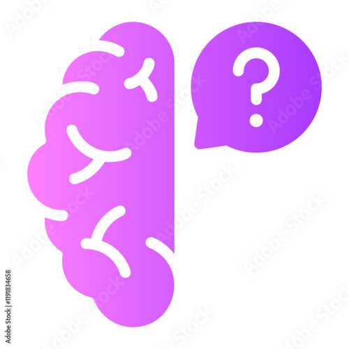 brain gradient icon
