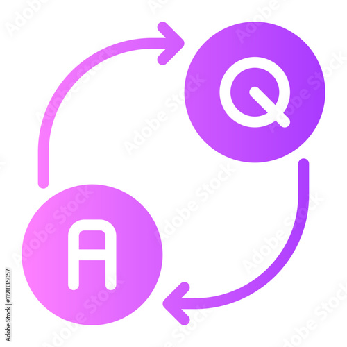 questions gradient icon
