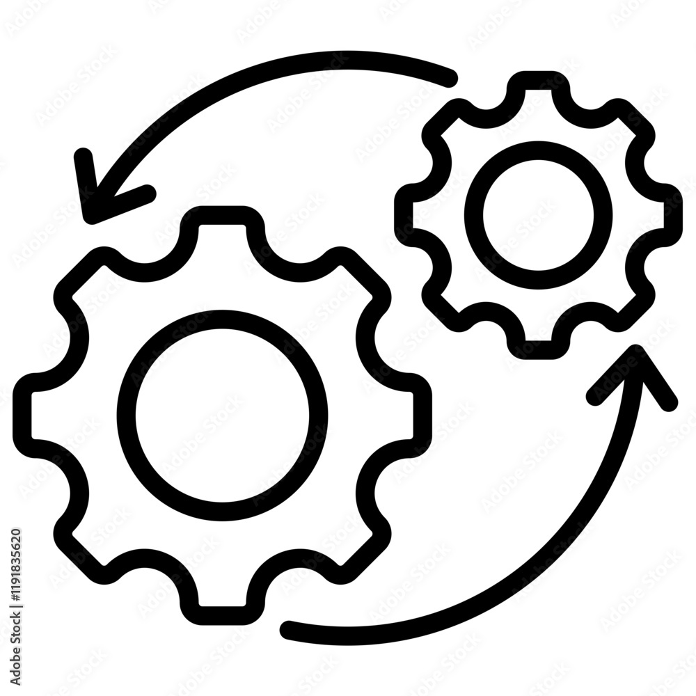 Integration Icon Lineal Syle Integration Icon Lineal Syle