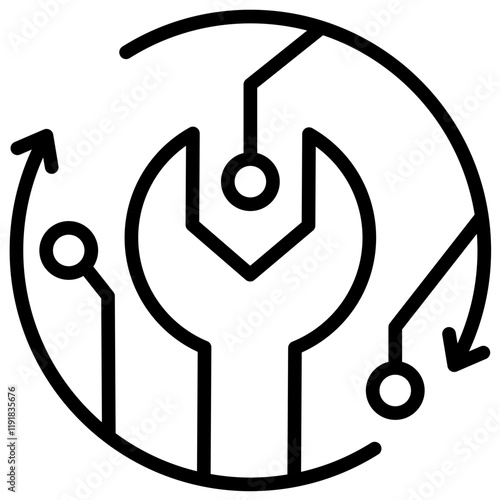 Retrofit Icon Lineal Syle