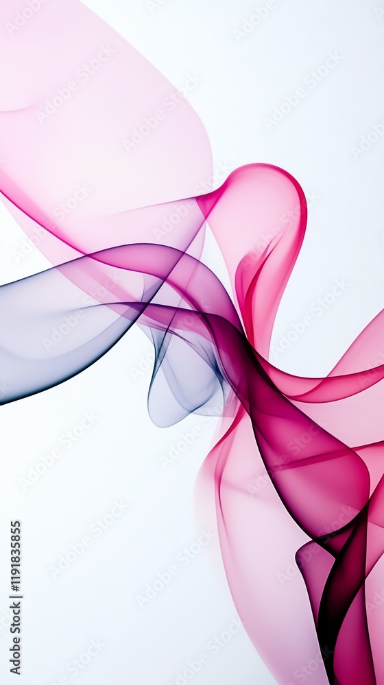 Thin, soft pink smoke curling into a simple bow shape on a clean white canvas, Creative Minimal Smoke, Subtle beauty Thin, soft pink smoke curling into a simple bow shape on a clean white canvas, Creative Minimal Smoke, Subtle beauty