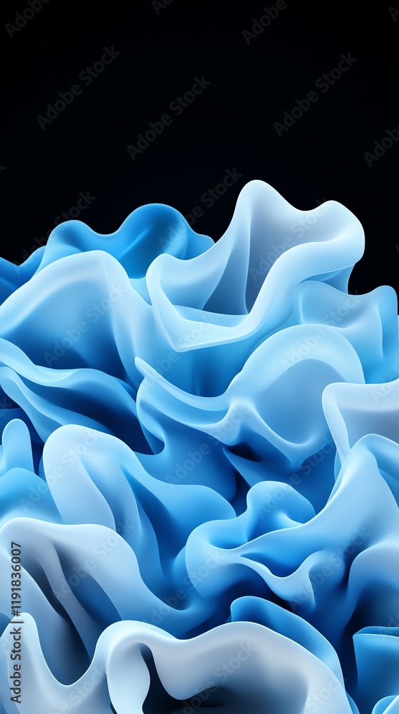 Fototapeta premium Vape cloud patterns, geometric overlays, 3D illustration