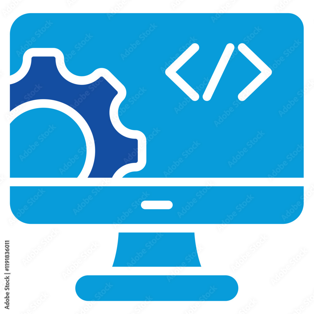 Software Icon Dual Tone Color Style Software Icon Dual Tone Color Style