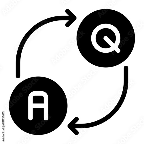 questions glyph icon