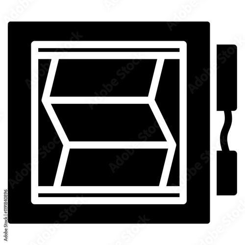 Dampers Operation Icon Black Style