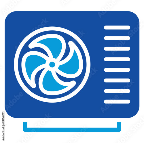 Heat Pump Icon Dual Tone Color Style