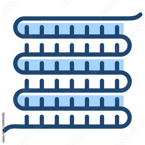 Evaporator Coil Icon Lineal Blue Style