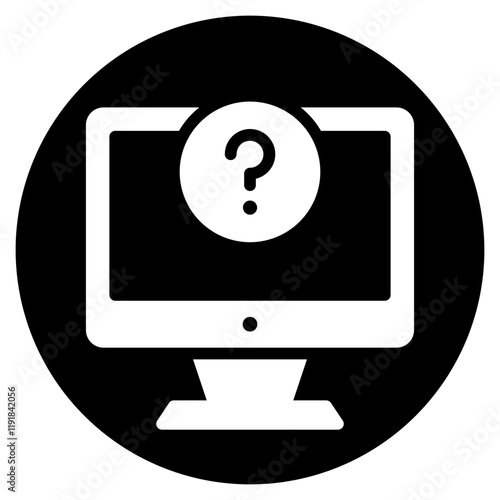 computer glyph icon
