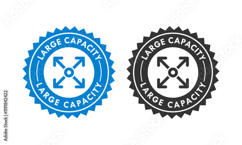 Large capacity design logo template illustration