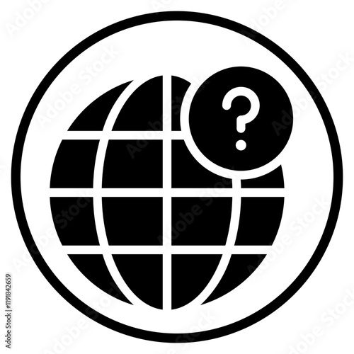 internet glyph icon