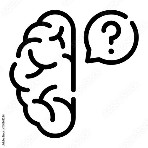 brain line icon