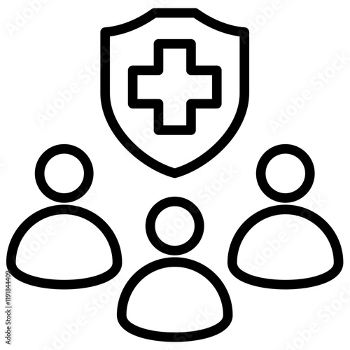 Safety Committee Icon Lineal Syle