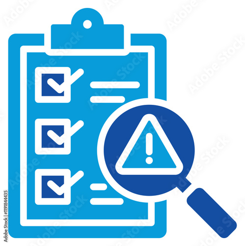 Hazard Identification Icon Dual Tone Color Style