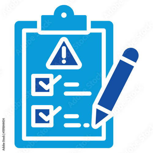 Risk Assessment Icon Dual Tone Color Style