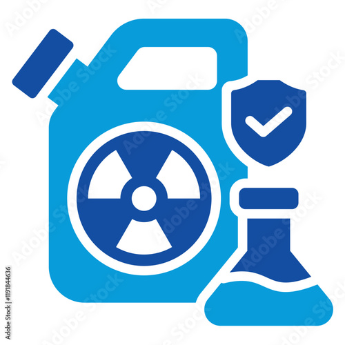 Chemical Safety Icon Dual Tone Color Style