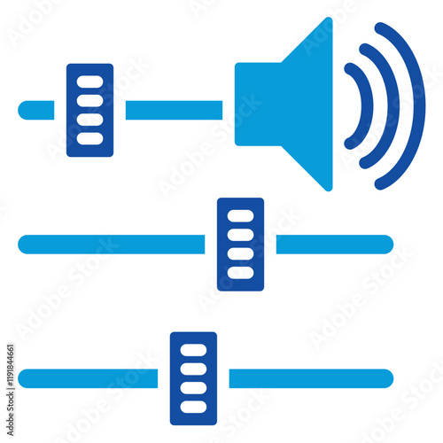 Noise Control Icon Dual Tone Color Style