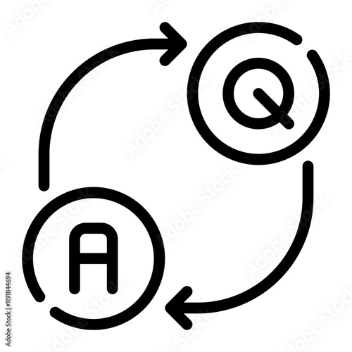 questions line icon