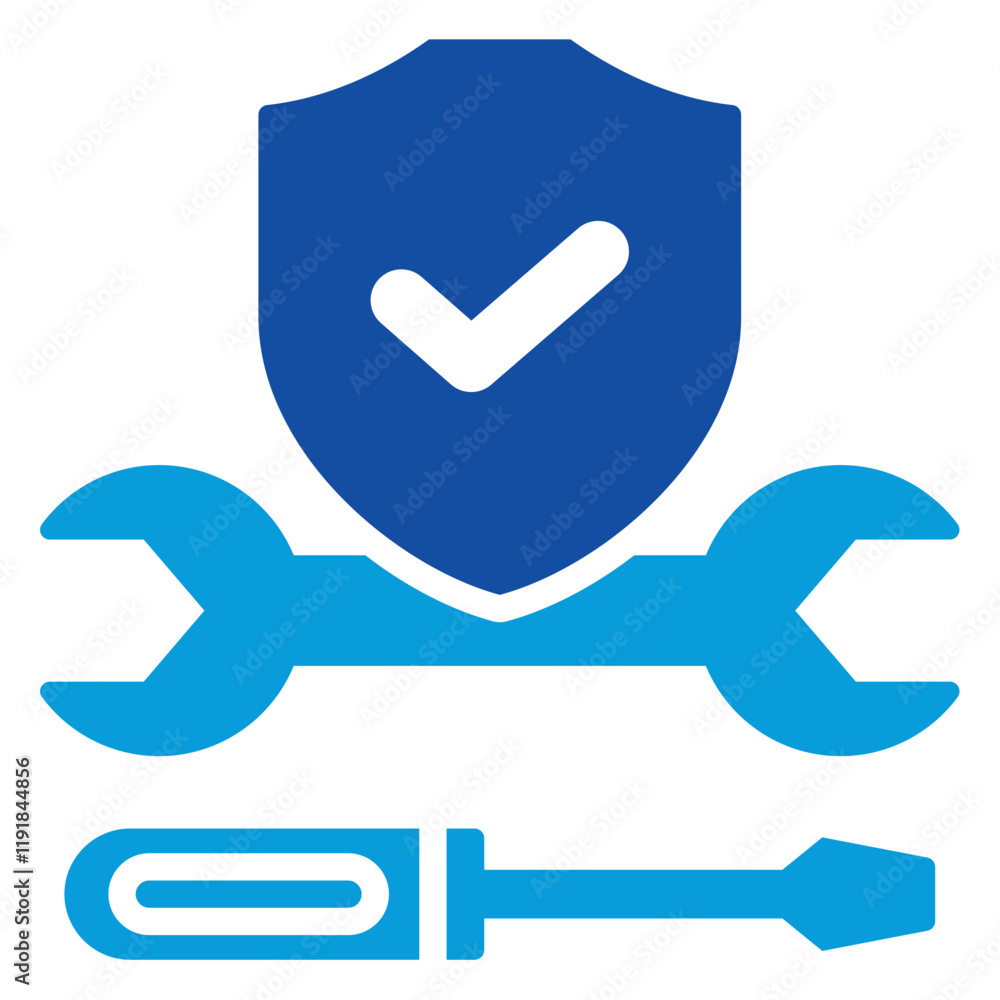 Tool Safety Icon Dual Tone Color Style Tool Safety Icon Dual Tone Color Style