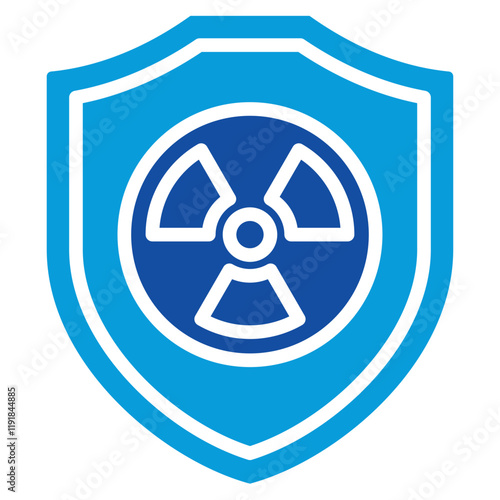 Radiation Safety Icon Dual Tone Color Style