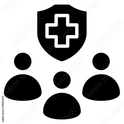Safety Committee Icon Black Style