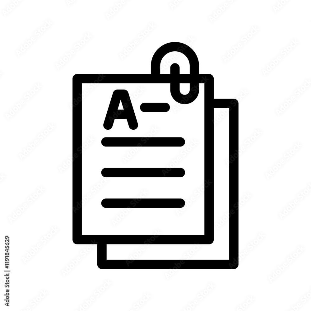 Fototapeta premium Document icon design template